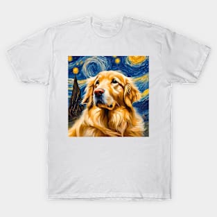 Golden Retrievery Night T-Shirt